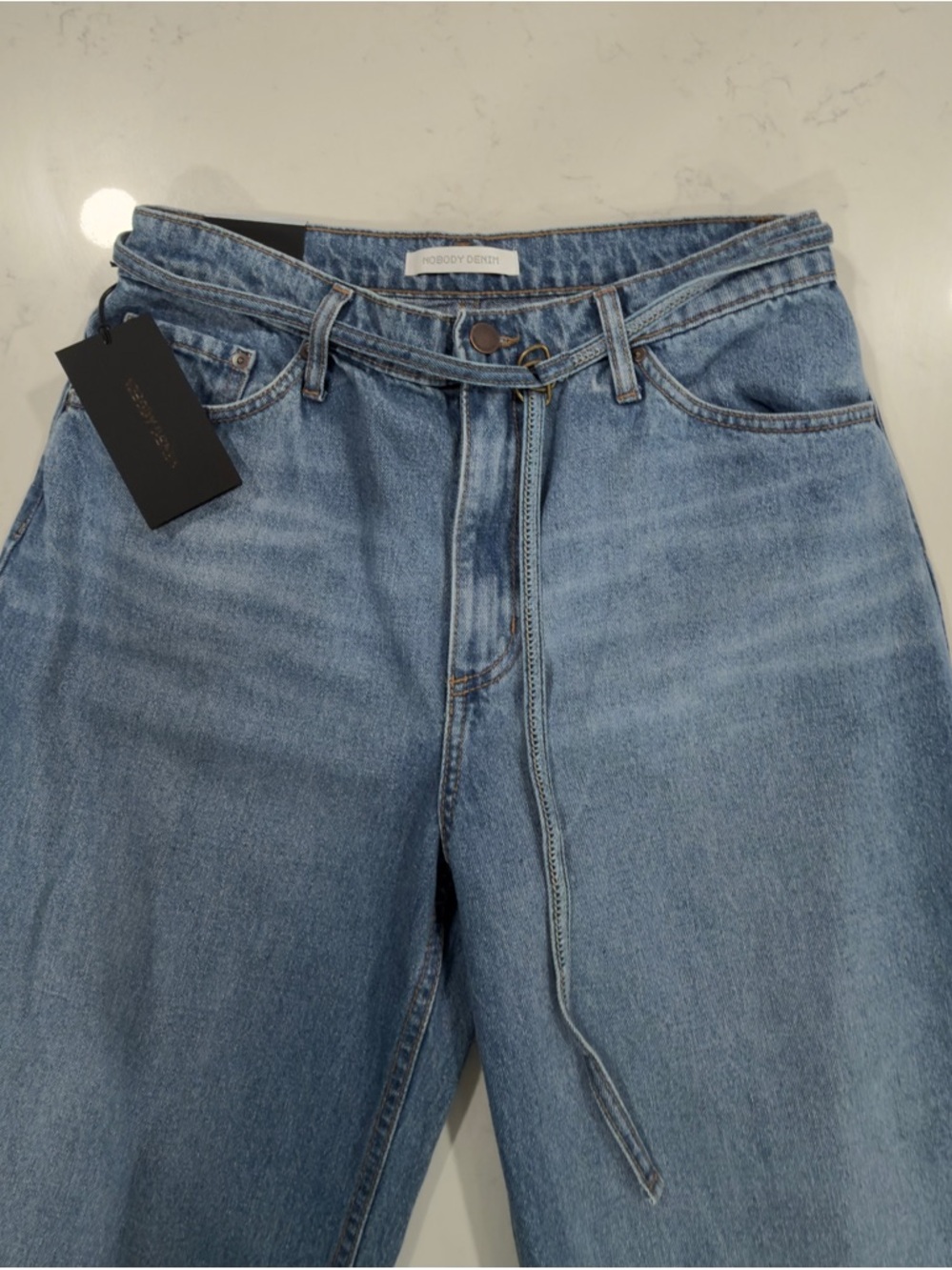 Nobody Denim carly Light Blue High-Rise Wide Leg Jeans - Picture 8 of 14